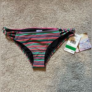 NWT CoCo Rave Striped Bikini Bottom